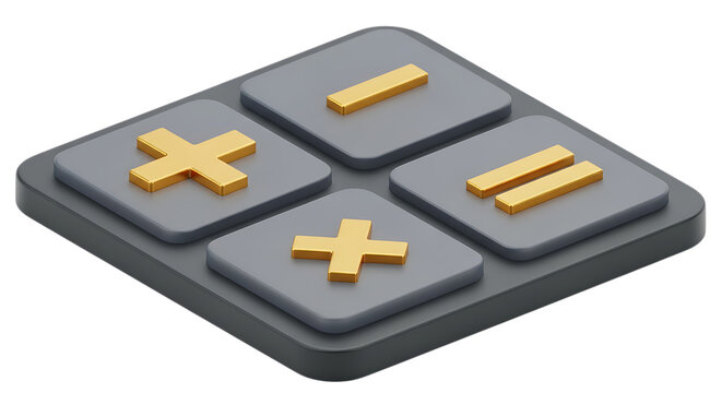 Mathematical Operations with Addition Subtraction and Equality Symbols Represents Financial Analysis and Data Calculations