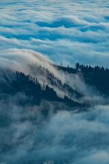Hochlantsch Sonnenaufgang - Teichalm - Oststeiermark - Almenland - Hochnebel - Nebelmeer