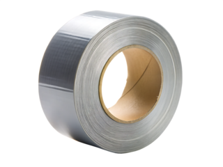  a roll of duct tape with a hole in the middle cutout and isolated on white background  PNG.AI Generated.