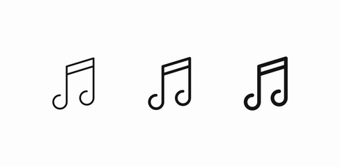 musical note sound icon sign vector