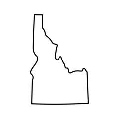 Idaho state map outline