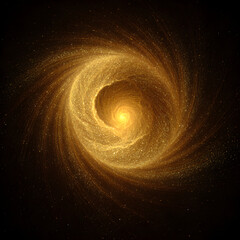 Golden spiral galaxy