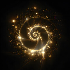Golden spiral galaxy