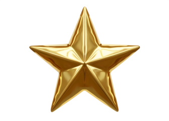  golden sta rchristmas tree topper  isolated on white background  PNG ,AI GENERATED