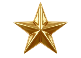  golden sta rchristmas tree topper  isolated on white background  PNG ,AI GENERATED