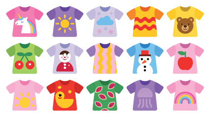 Obraz premium a-collection-of-15-colorful-cartoon-t-sh_G-BBoDH6SnSBXU8rZBZGpg_BD71FYfwTyGwcLxs_RWYYA_traced