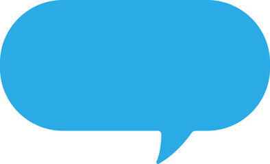 Blue Fill speech bubbles. communication concept, Speak bubble text, vector set of flat message bubbles show chat bubble or dialog boxes, Vector Illustration !