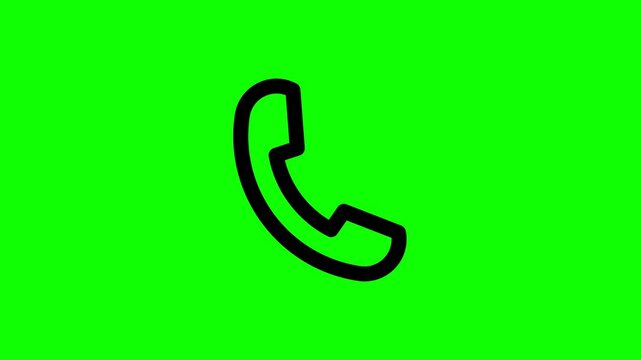 call icon green screen video