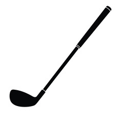 Black golf club with white grip detail sport equipment