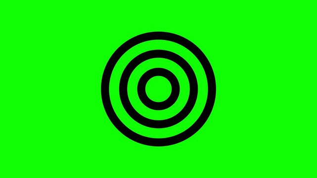 Target icon green screen 4k video
