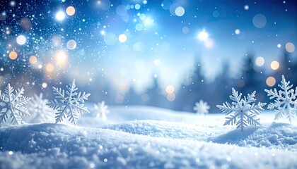 Naklejka premium Snowy Winter Wonderland Landscape.