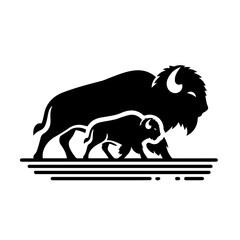 Bison vector illustration