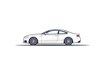 Png Creative Car logo,White Coupe Car Logo - Automotive  Transparent backgrund