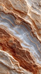 Natural stone showing intricate patterns and textures with warm tones and cool lines in detail