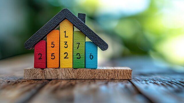 Energy efficiency ratings indicate eco-performance in buildings.