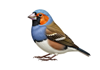 Obraz premium Highly detailed and colorful digital illustration of a European goldfinch bird with vibrant