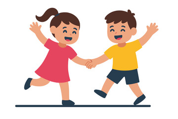 A lively gathering of sweet youngsters comes together, engaging in playful activities and exchanging delightful moments of amusement and giggles, forming a touching display of delight and camaraderie