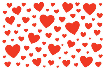 A 3D hearts Valentine's Day design featuring a top gradient on a transparent grid light background, presented as an authentic vector illustration