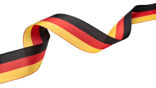 3d Flag Of Germany 3d Wavy Shiny Germany Ribbon Flag 3d Illustration
