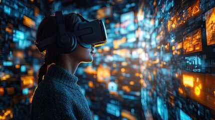 Digital startup launch with virtual product showcase.