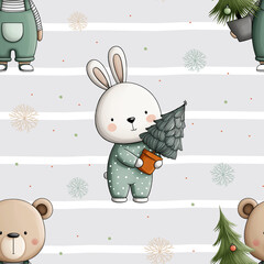 christmas seamless pattern