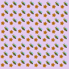 seamless pattern with flowers