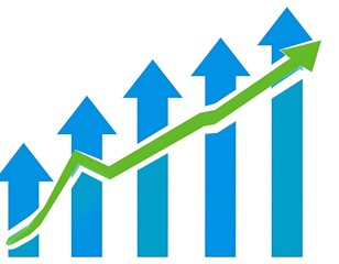 Chart showing upward trend