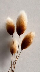 Elegant dried floral arrangement with soft textures