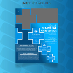corporate medical flyer design layout