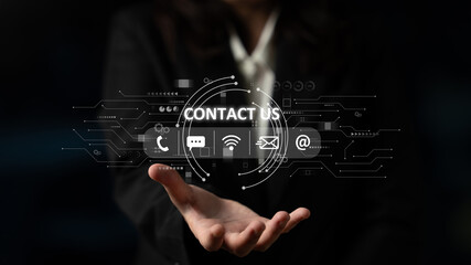 Obraz na płótnie Canvas 24-hour customer support via help desk, live chat, and online services ensures technical assistance and customer satisfaction at all times. Latch
