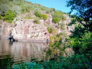 view of the Temo River in the Bosa countryside