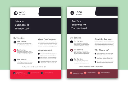 Creative and modern business flayer design with two template.