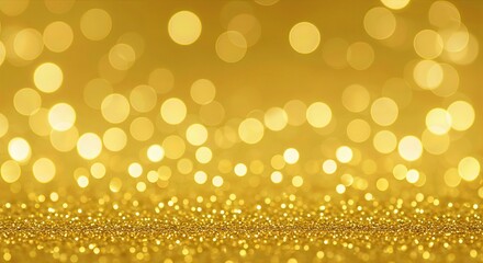 Sparkling Gold Bokeh and Glitter Background for Luxury Celebration Invitations, Holiday Events, and Elegant Designs