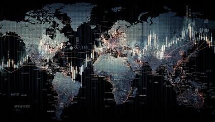 Global data network map
