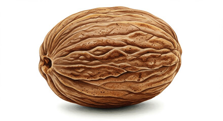Fototapeta premium Whole Nutmeg Spice Aromatic, Warm, and Earthy Flavor