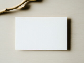 Boho inspired card mockup for stylish invitations in tranquil indoor setting