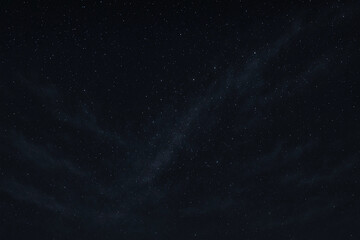 Fototapeta premium Dark cosmic background with faint galaxy band, astronomy night sky backdrop.