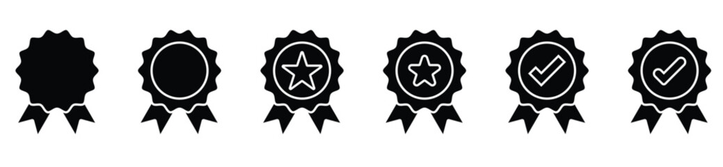 Ok Mark, Confirm, and Reward Badge Symbol Illustration