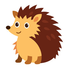 Hedgehog vector on white background