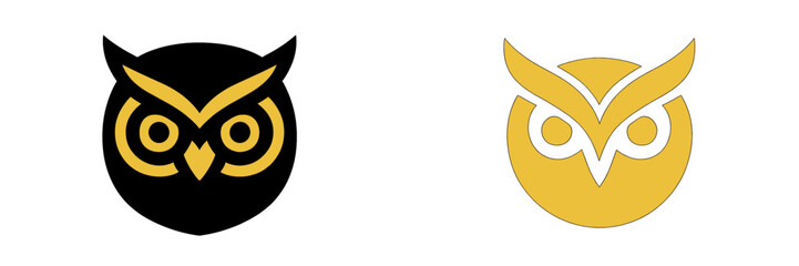 Obraz premium Owl logo design featuring modern styling and bold colors