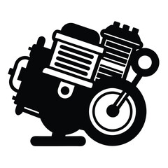 vector illustration of an electric car