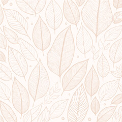 Autumn leaves vector print