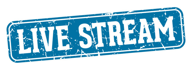 Fototapeta premium live stream rectangular sign. live stream stamp