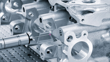 Quality control on milling CNC machine, coordinate measuring machine, Quality control machine