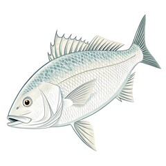 Obraz premium fish on a white background
