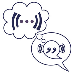 Obraz premium Quote bubble vector illustration for speech and communication concept with citation and dialogue design element