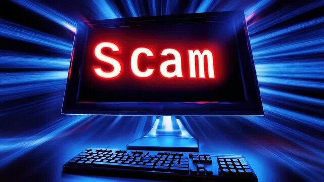 Scam deception warning: phishing attempt, smishing fraud, vishing call, pharming trick, online fraud, fake investment, romance scam, charity breach, crypto theft, junk message, network infiltration