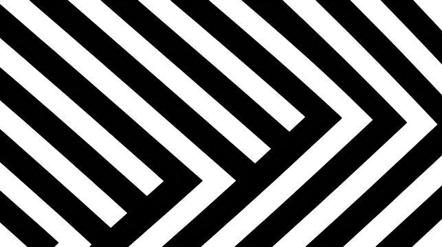A bold pattern of thick, black diagonal lines creating a striking visual rhythm, isolated on a white background