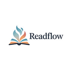 ReadFlow – Digital Reading and Book Logo