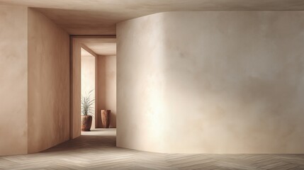 painted plain walls 